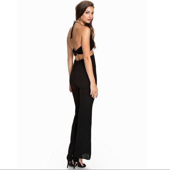 For Love & Lemons Summer Love Black Jumpsuit - Picture 3 of 4
